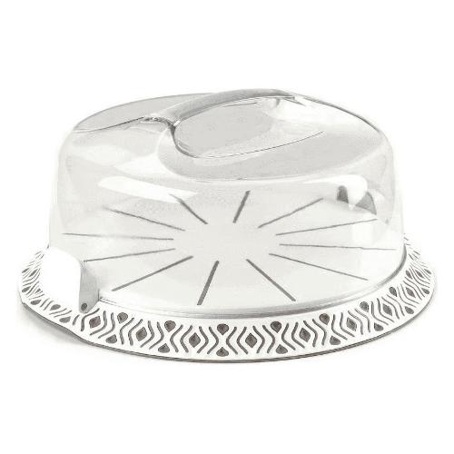 Stefanplast Porta torta (37cm) con coperchio TOSCA Tortora 55850