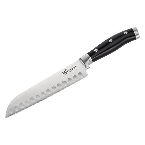 Lagostina Coltello santoku lama(18cm) Inox FORGIATO Nero 14450560218
