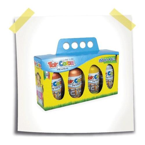 Toy color Tempera Colori assortiti metal Box 4 pz 409