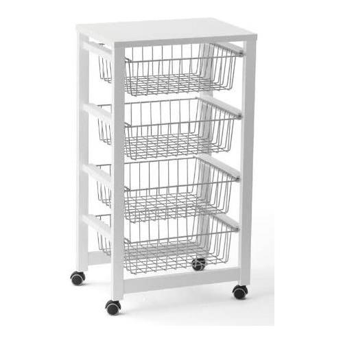 Arredamenti Italia GINGERONE Carrello porta vivande Bianco