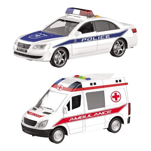 Mondo Gioco Ambulanza a Frizione con Luci e Suoni (20cm) MONDO MOTORS Assortito 51175