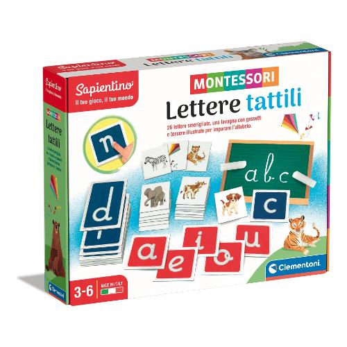 Clementoni Gioco educativo Lettere Tattili MONTESSORI 16358