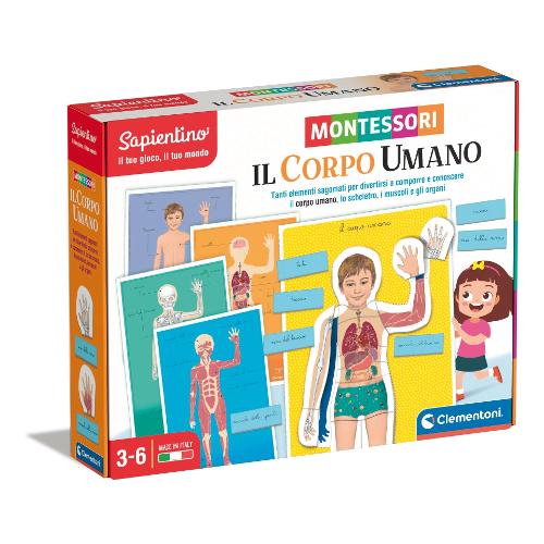 Clementoni Gioco educativo Il Corpo Umano MONTESSORI 16373