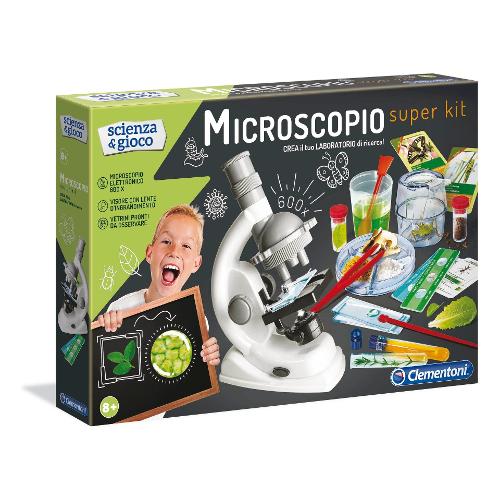 Clementoni Gioco educativo Microscopio Super Kit SCIENZA E GIOCO 13967