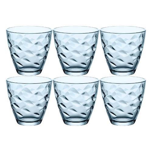 Bormioli Rocco Set bicchieri Acqua 6 pz (250ml) FLORA Azzurro