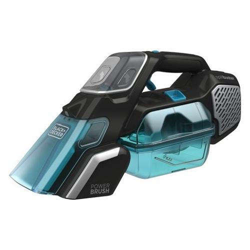 Black & Decker Mini aspirapolvere SPILLBUSTER Wet & Dry Grigio e Azzurro 12V BHSB320JP QW Batteria integrata