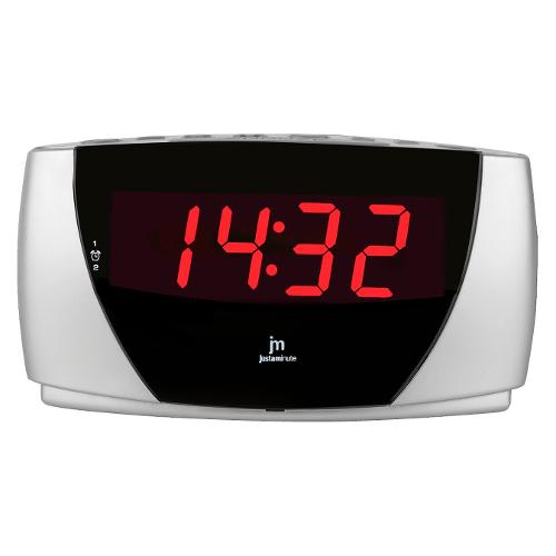 Sveglia JUSTAMINUTE Con Funzione Snooze Silver JE5111S