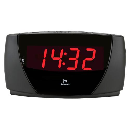 Sveglia JUSTAMINUTE Con Funzione Snooze Nero JE5111N