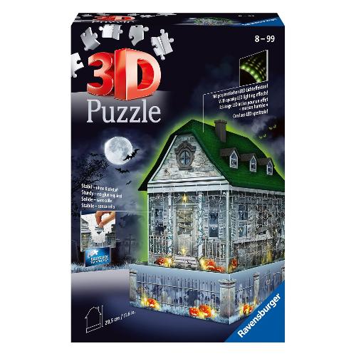 Ravensburger Puzzle 257 pz Casa Degli Spettri con Led 8a+ 3D 11254