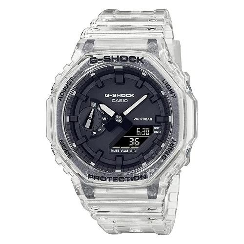 Casio Orologio G SHOCK Clear e Black GA 2100SKE 7AER