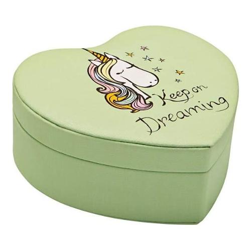 Brandani Porta gioielli (17x16x7cm) Cuore UNICORNO Verde 53822