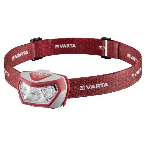 Varta Torcia elettrica frontale Outdoor Sports H20 Pro rosso LED 200 lm 017650101421