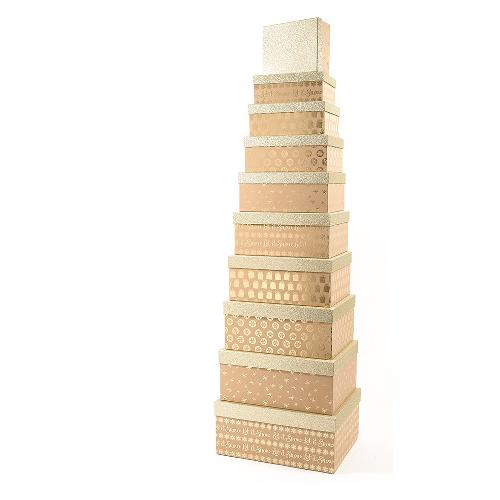 Mercury Scatola natalizia Misura 6 LET IT SNOW colore assortito (30x22x13 cm) 62489