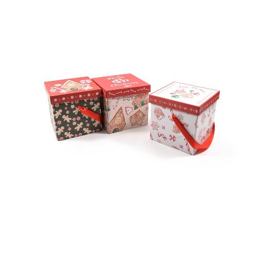 Mercury Confezione porta panettone e bottiglia (28,5x29,7x29,7cm) (1pz) GINGER Assortito 92585