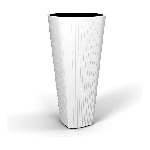 Lamela Vaso piante alto quadro MUZA bianco (39x81 cm) 888 05