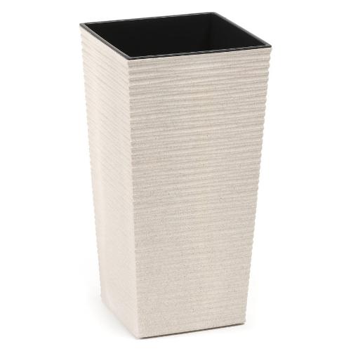 Lamela Vaso piante alto quadro FIRENZE ECO DLUTO bianco (35x35x68 cm) 833 05
