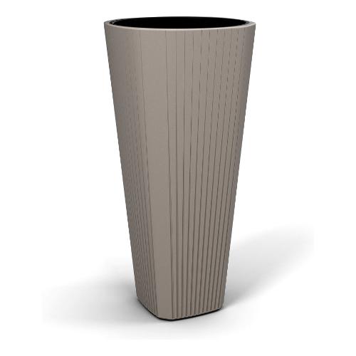 Lamela Vaso piante alto quadro MUZA tortora (39x81 cm) 888 44