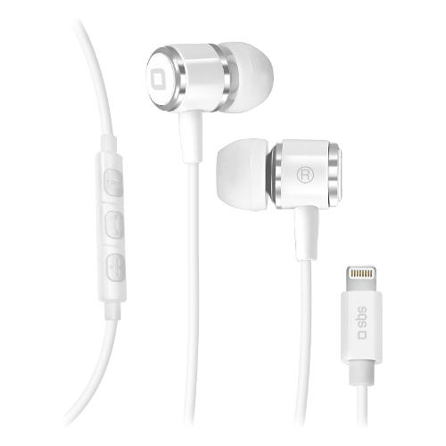 Sbs Auricolari microfono filo STUDIO MIX 100 Mfi White TEINEARLIGHTW