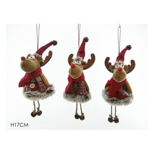 General Trade Decoro Pendaglio Renna Assortito (17 cm) 437011