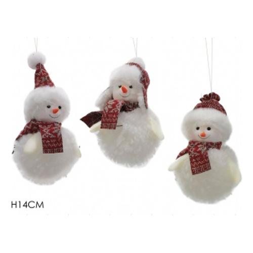 General Trade Decoro pendaglio pupazza neve Assortito (14 cm) 436953