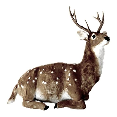 Amicasa Renna con musica e movimento (1pz) Marrone BL 05