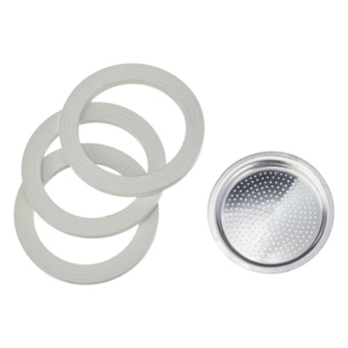 Bialetti Set guarnizioni e filtro caffettiera 1 Tazza 3 pz 0800031