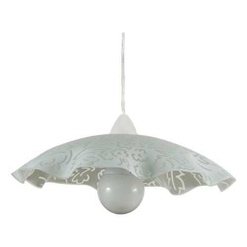 Isoluce Sospensione SPRING Bianco (43cm) 1023 40 010 1 luce - E27 - Max 60W