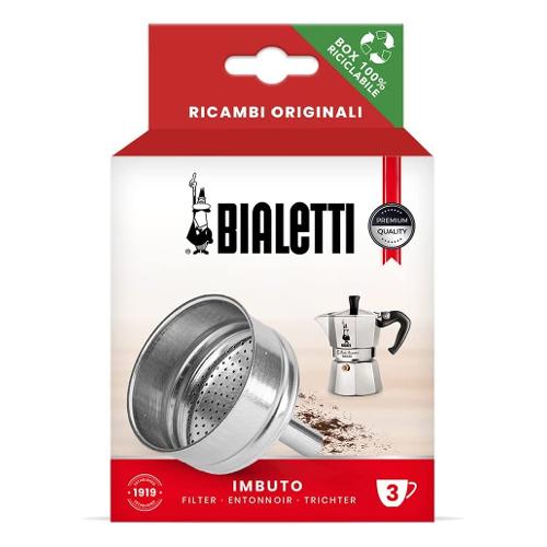 Bialetti Imbuto caffettiera 3 Tazze MOKA EXPRESS Alluminio 0800133
