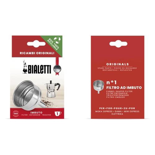 Bialetti Imbuto caffettiera 1 Tazza MOKA EXPRESS Alluminio 0800131