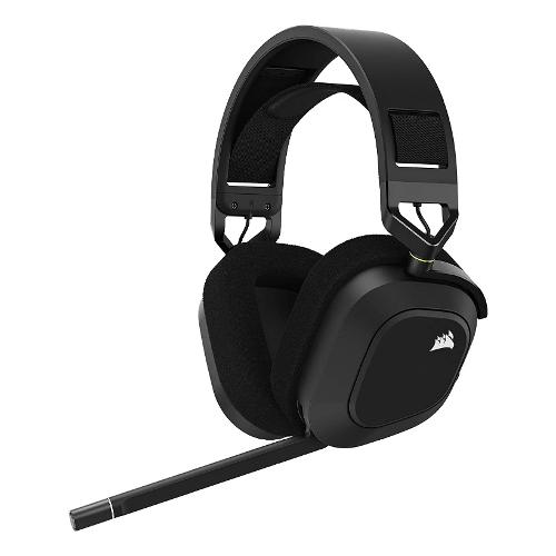 Corsair Cuffie gaming MULTIPIATTAFORMA Hs80 Rgb Wireless Black carbon CA 9011235 EU