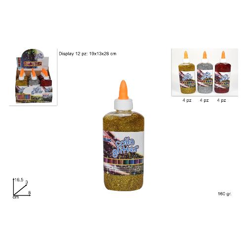 Due Esse Christmas Colla glitter Assortito Flacone 160 gr XNA12000871