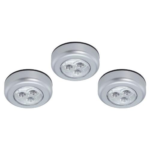 Briloner Lampada interno mobile PUSH LIGHT Titanio 2251034 3 luci - LED - Max 90,3W
