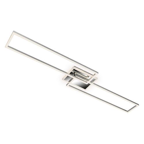 Briloner Plafoniera FRAME Cromo alluminio (110x8x24,8cm) 3050018 1 luce - LED - Max 40W