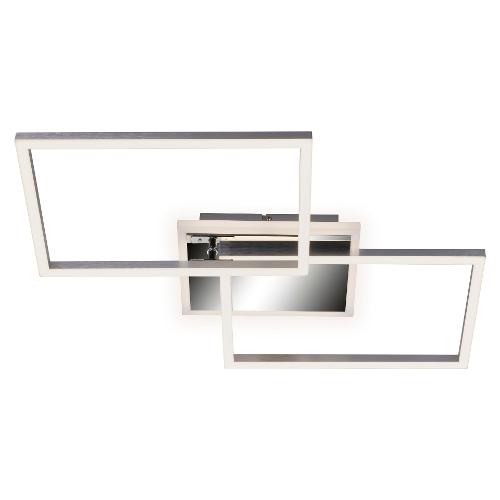 Briloner Plafoniera FRAME Cromo alluminio (50x8x38,8cm) 3049018 1 luce - LED - Max 40W