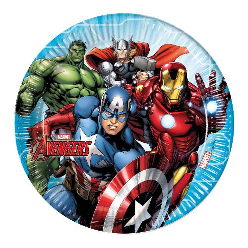 Ciao Set piatti piani monouso 8pz AVENGERS assortito 87962