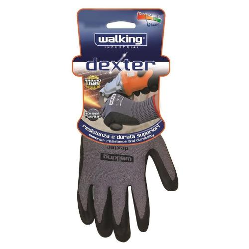 Walking Guanti lavoro DEXTER Grigio e Nero taglia L (9) 012813