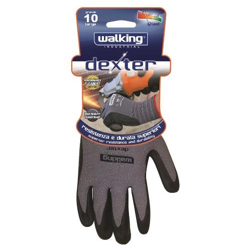 Walking Guanti lavoro DEXTER Grigio e Nero taglia XL (10) 012814