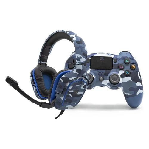 Gamepad PLAYSTATION 4 Set Accessori Ice camo blue 90432