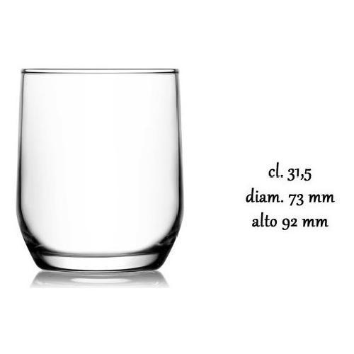 Cve Set bicchieri Acqua 3 pz Vetro (315ml)