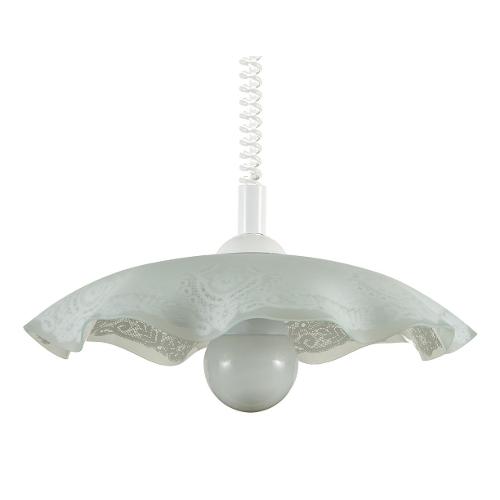 Isoluce Sospensione MILADY Bianco (43cm) 1009 40 010 1 luce - E27 - Max 60W