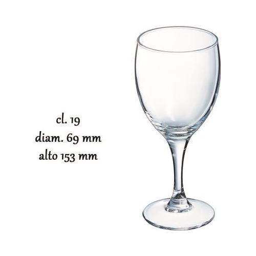 Durand Set calici Vino rosso 12 pz (190ml) ELEGANCE Trasparente
