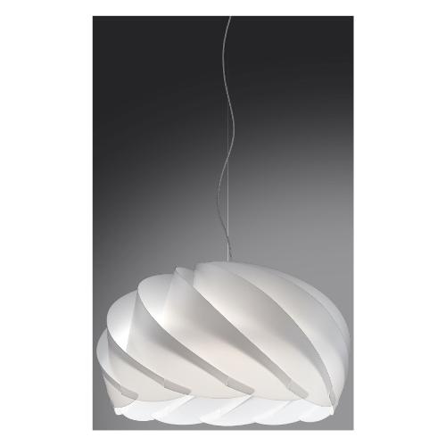 Linea Zero Sospensione HALF GLOBE Bianco (55x120cm) H GL S 55 W 1 luce - E27 - Max 30W