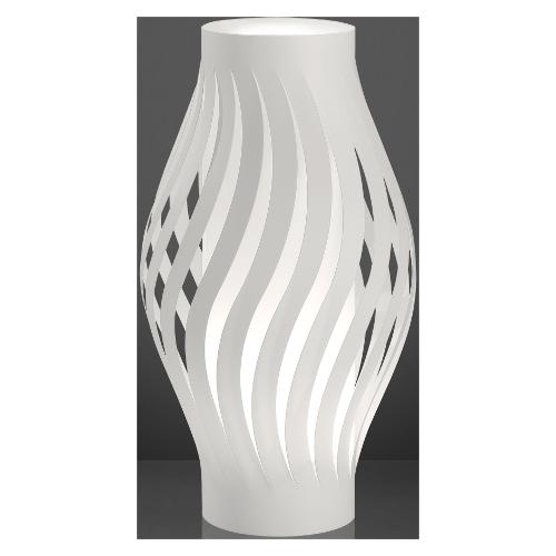 Linea Zero Lampada tavolo HELIOS Bianco (19x32cm) D32L W 1 luce - E27 - Max 30W