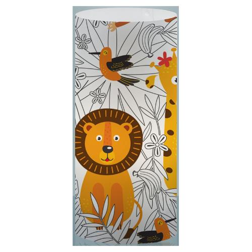 Linea Zero Lampada tavolo DECOKIDS Savana (13x32cm) 608A DK SAV 1 luce - E27 - Max 30W