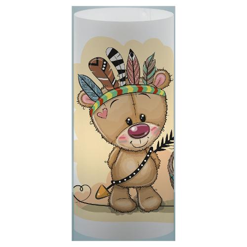 Linea Zero Lampada tavolo DECOKIDS Indiano (13x32cm) 608A DK IND 1 luce - E27 - Max 30W