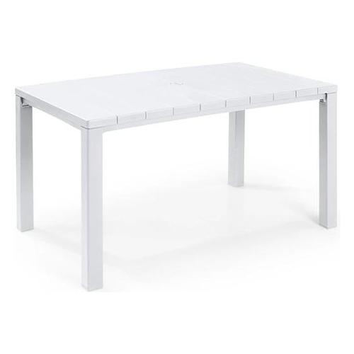 Allibert Tavolo da esterno resina JULIE Fisso Bianco (147x90x75cm) K247390K400KK