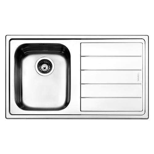 Apell Lavello 1 vasca (86x50cm) LINEAR Inox Spazzolato LN861IRBC