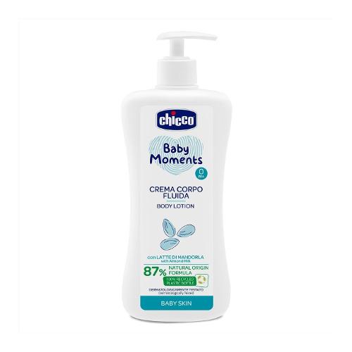 Chicco Crema idratante Corpo Delicata Fluida Flacone dosatore 500 ml BABY MOMENTS 00010595000000