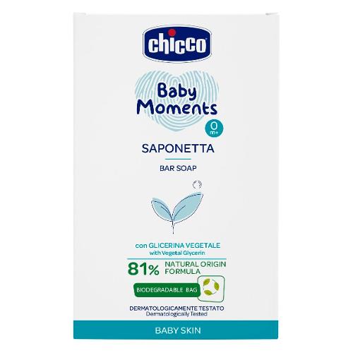 Chicco Sapone infanzia solido per le mani 100 gr BABY MOMENTS 00010398000000