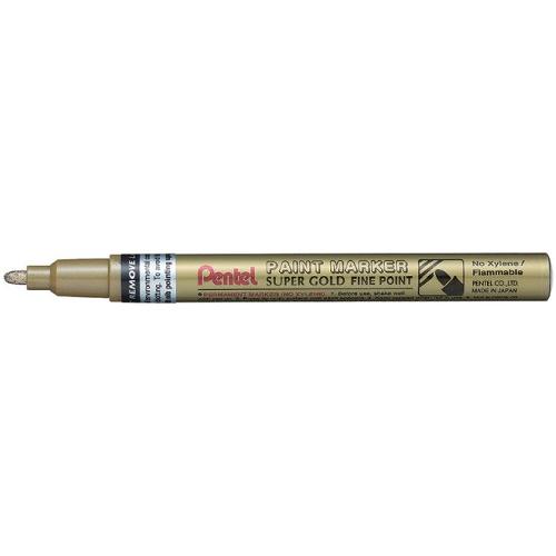 Pentel Pennarello marcatore Msp10 tratto Fine PAINT MARKER Oro 0X19108